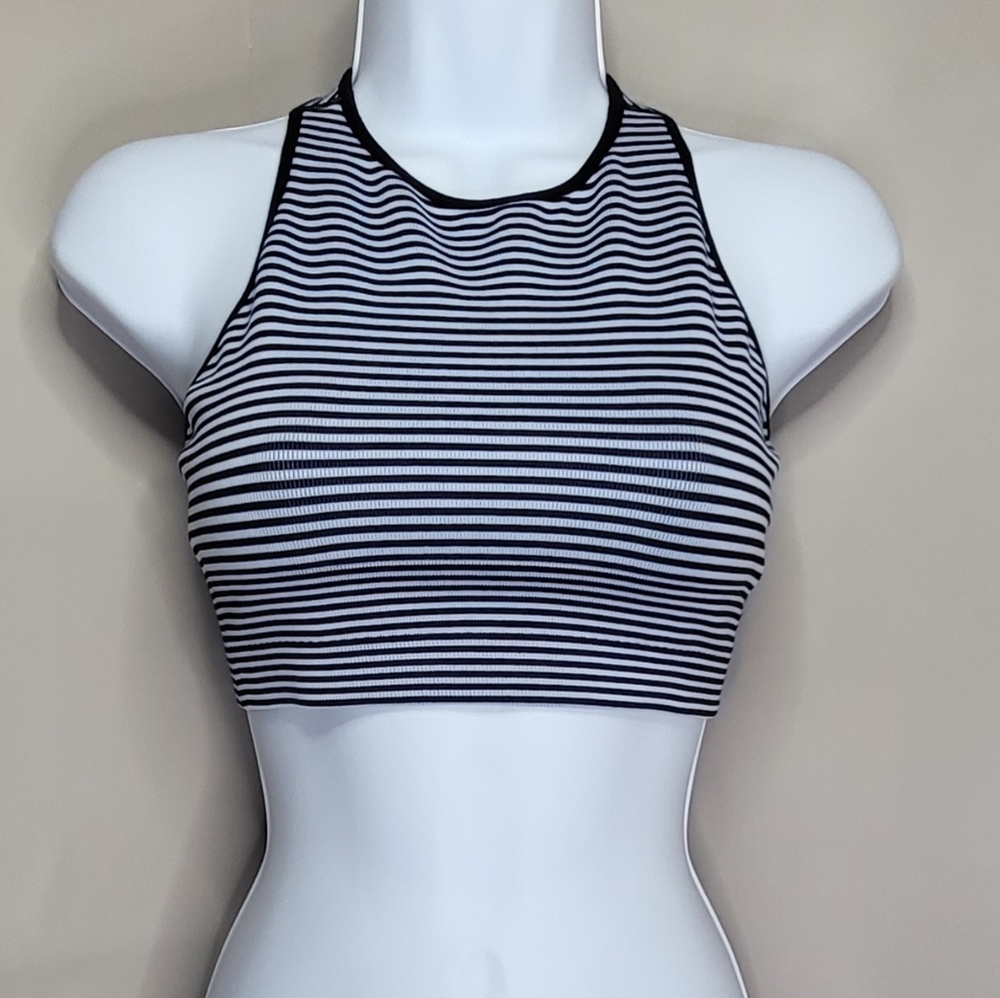 Spiritual Gangster Striped Crop Top Size XS/S